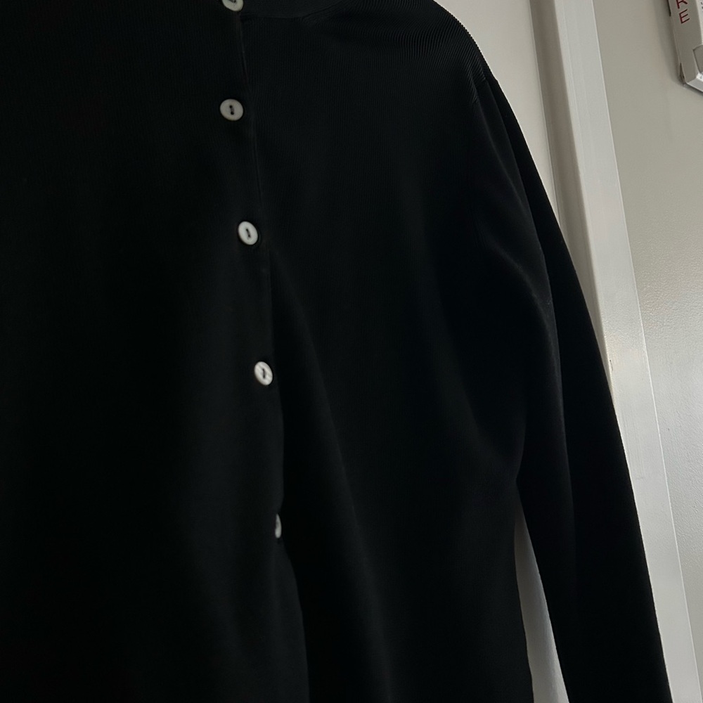 Vintage Black Button-Up Cardigan - Picture 4 of 4